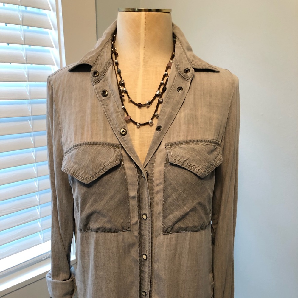 Joan Vass Studio Collection Button Down Shirt